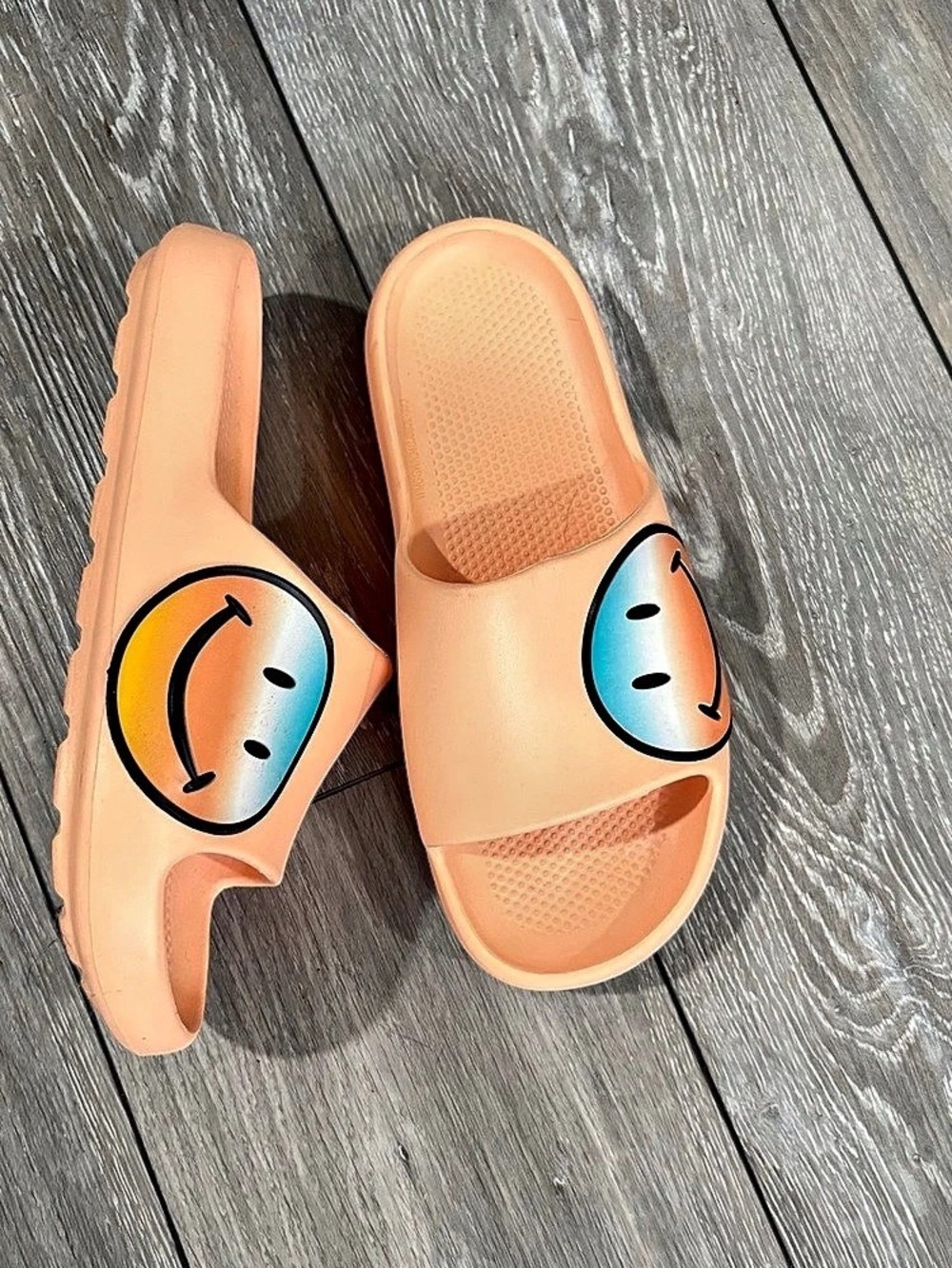 Wonder Nation Icon EVA Slide Sandals - Smiley Face Smiley Face Slide Sandals